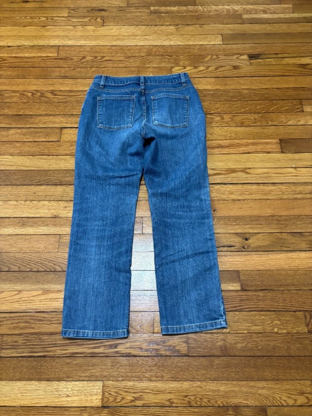 LL Bean Womens Classic Fit Jeans Size 6p 6 Petite Blue Stretch Denim Pants - Picture 5 of 5
